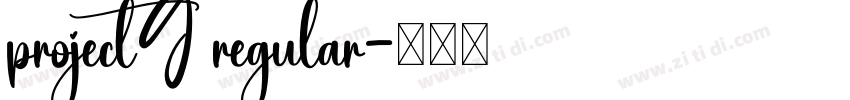 project9 regular字体转换